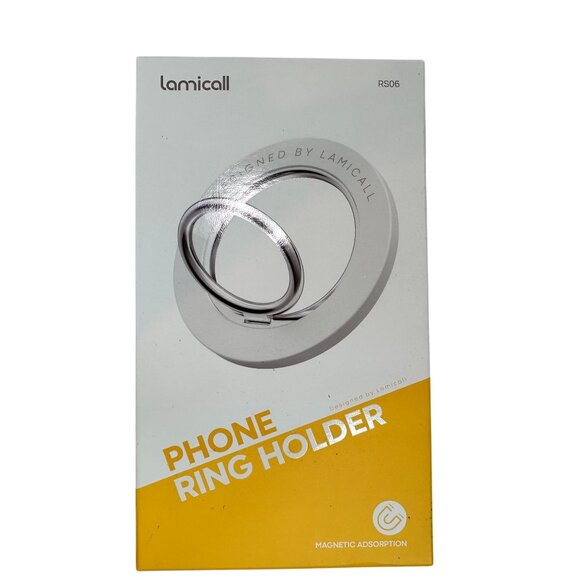 Lamicall RS06 Phone Ring Holder MISTY BLACK With Magnetic Adsorption NEW‎ IN BOX - Picture 1 of 8